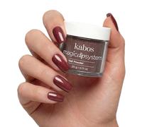 Kabos Magic Dip System Dipping Powder Red Acrylic Powder for Nails | 033 Cherry Chocolate 20 g | Nail Art