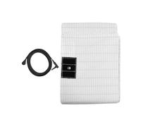 KABOUQI Organic Cotton Grounding Sheet with 15 feet Grounding Cord, Conductive 5% Silver Fiber Grounding Bed Sheet for Sleeping (90x35 inch)