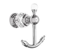 Kabter Crystal Brass Towel Hook Wall Mounted,Polished Chrome