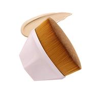 Kabuki Makeup Brush Professional Foundation Brush Flat Top For Liquid Foundation Cream Powder Makeup Soft Touch Synthetic Fiber Face Blending Makeup Brush(Pink Color+With Protective Case)