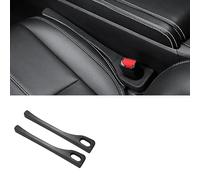 KABUTM 2PCS Car Seat Gap Filler, for Toyota Corolla Ex 2005-2021 2022 2023 2024, Elastic Car Side Seam Plug Strip, Gap Filler Organizer Between Seat & Console, Auto Accessories,Black