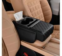 KABUTM Car Armrest Storage Box for BMW Z4 Z4M E85 E86 E89 G29 E52 20i 30i M40i, Car Armrest Pad With Cup Holder, Console Storage Box, Center Console Organizer, Arm Rest Cushion,A Black