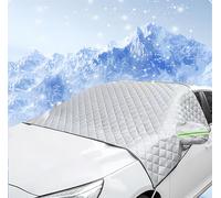 KABUTM Car Windshield Cover for Nissan NV200 2009-2019, Front Window Windshield Frost Snow Covers, Car Windscreen Cover Winter, Foldable Removable Windscreen Protector,A 145×230CM