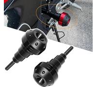 KABUTM Motorcycle Frame Slider Anti-Fall Stick for VFR800x Crossrunner Vfr 800x Vfr800 X, Exhaust Anti Crash Falling Protector, Motorcycle Anti-Fall Ball, Body Protector Accessories,A Black