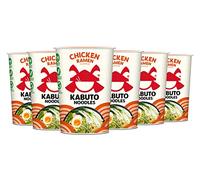 Kabuto Noodles Chicken Ramen 6 x 65g Premium Instant Ramen Noodles Authentic Asian Flavour Quick & Easy Meal Solution Gourmet Instant Noodles B-Corp