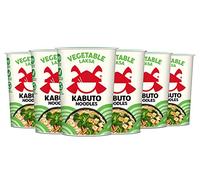Kabuto Vegetable Laksa Noodles 6 x 65g | Premium Instant Noodles | Authentic Laksa Noodle Pot | Quick & Easy Ready Meal | Gourmet Asian Food | B-Corp Certified