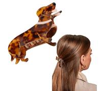 Kabwea cute dachshund hair clip, claw clip for ladies and girls, perfect for stylish hairstyles,