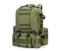 Kabxhueo 55L/80L/100L Hiking Camping Backpack MOLLE Rucksack Waterproof Daypack for Traveling Multifunction Outdoor Mountaineering Backpacks Camouflage Hiking Large Tactical Bag,B08 army green 55l