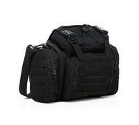 Kabxhueo DSLR Camera Shoulder Bag, Outdoor Military Tactical Camera Bag Purse Large Capacity Waterproof Canvas Cute DSLR SLR Messenger Bag Case for Women and Men,Black