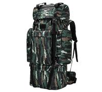 Kabxhueo Extra Large Hiking Backpack 120L Waterproof Internal Frame Backpack Military Rucksack with Rain Cover for Men Women Camping Outdoor Trekking Mountaineering Hunting,Style 1