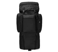Kabxhueo Extra Large Hiking Backpack 120L Waterproof Internal Frame Backpack Military Rucksack with Rain Cover for Men Women Camping Outdoor Trekking Mountaineering Hunting,Black