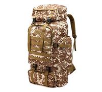 Kabxhueo Hiking Backpack 60l - 80l, Large Camping Backpack for Men Waterproof Molle Military Tactical Backpack Rucksack Survival Backpack Travel bag Daypack for Travelling Climbing Hunting Trekking