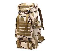 Kabxhueo Hiking Backpack 60l - 80l, Large Camping Backpack for Men Waterproof Molle Military Tactical Backpack Rucksack Survival Backpack Travel bag Daypack for Travelling Climbing Hunting Trekking