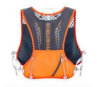 Kabxhueo Hydration Backpack, Lightweight 18L Hiking Backpack for Men Women Water Backpacks for Running Cycling Biking Climbing Marathon,Orange