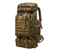 Kabxhueo Large Hiking Backpack 80L Military Army Backpack Tactical Molle Waterproof Backpacks Survival Camouflage for Men Women Travel Camping Hunting Mountaineering Trekking Outdoor Sport