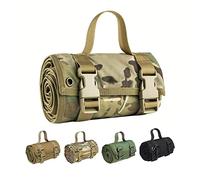 Kabxhueo Outdoor Tactical Shooting Mat, Portable Roll Up Multifunction Foldable Tactical Mat Waterproof Non-slip Target Shooting Mat for Air Rifles/Shotguns, Hunting Camping Accessories,CP