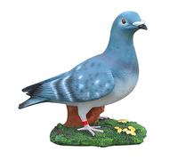 Kabxhueo Realistic Pigeon Garden Ornaments Lifelike Bird Statue Resin Sculpture Decorations for Hoom/Outdoor Decor for Bedroom Patio Yard Lawn, Gift for Bird Lovers Christmas,B Gray,24 * 16 * 22CM