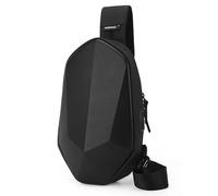 Kabxhueo Sling Bags Backpack Waterproof Shoulder Bag Mens Anti-theft Chest Bag Crossbody Bags Outdoor Casual Man Bags with USB Charging Port Lightweight Sling Bag for Hiking,Cycling, Traveling,Black