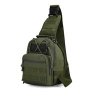 Kabxhueo Sling Shoulder Backpack Tactical Shoulder Bag Waterproof Men's Sling Bag Chest Bag Handbag Shoulder Rucksack Crossbody Pack for Mens Women Travelling, Cycling, Hiking, Camping,Army Green