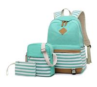 Kabxhueo Teen Girls Casual Backpack, 3-in-1 School Bag, School Backpack for Girls, School Backpack Womens, Kids School Backpack, High Middle School Daypack College Women Daily Travel Laptop Bag,Green