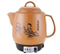 KACBFEE 4L Smart Electric Chinese Medicine Pot, Automatic Herbal Tea Kettle with Temperature Control, Ceramic Health-Preserving Electric Medicine Pot for Herbal Tea, Soup, Stew Yellow