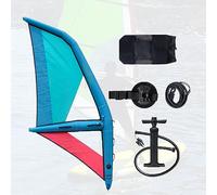 KACBFEE Inflatable Sail Professional, Windsurf Sail for Adults，Oxford Cloth +Windsurf Sail PVC with 360° Visualization Window, Inflatable Pump, for Wind Surfing, Exploring