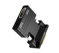 KACCDE 1080P HDTV Female To VGA Male Converters Music Output Dongle With 3.5mm Output For Computers Gaming Consoles