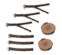 KACCDE 1SetComfortable Parrots Resting Perches Suction Cup Parrots Stand Grinding Stick For Parakeets Lovebirds Finches