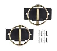KACCDE 2Pack Heavy Type Steel Feed Bucket Holder for Stable Barn and Livestocks Feeding with Quickly Release Bolt Heavy Type Wall Mounted Horse Feed Hook Holder