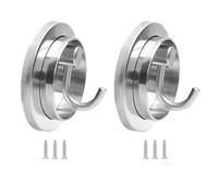 KACCDE 2pcs Invisible Turning Weight Holders Not Tool Required Scratch Proof 360 Degree Holders for Entryway Bedroom Strong ABS Steel Hook