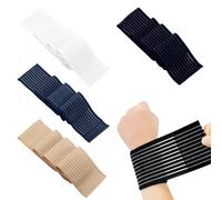 KACCDE 4Pcs Elasticated Wrist Guard Stretchy Protectors Band for Heavy Lifting Computer Use and Joint Management Gym Strap for Weightlifting