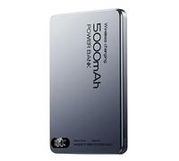 KACCDE 5000mAh Metal Portable Chargers with, Gray | Portable Metal Chargers with Charging Technology and Stable Hold for Everyday Use on the Go