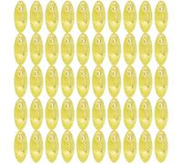 KACCDE 50Pcs Sequins Lures Baits Making Spoons Rigs Spinner Slices Spoon Metal Hard Spinner Baits Fish Lures Swimbaits Fishing Spoons Rigs