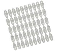 KACCDE 50Pcs Sequins Lures Baits Making Spoons Rigs Spinner Slices Spoon Metal Hard Spinner Baits Fish Lures Swimbaits Fishing Spoons Rigs