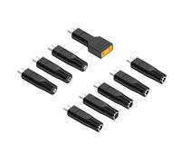 KACCDE 9Pieces Type C Laptop Charging Conversion Adapters For Power Cable Replacement Head Power Cable Conversion