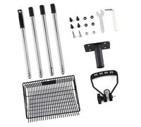 KACCDE Adjustable Length Rustproof Chicken Poop Shovel With Feathered Waste Collector For Farms & Households Poultry Waste Management Tool