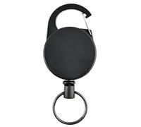 KACCDE Anti-theft Retractable Keychain Hook Stainless Steel Rope Keyholder Keyring Accessories 60cm Heavy Duty Metal String for Women with Clip Hook Telescoping Badge Holder with Clip