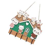 KACCDE Contemporary Holder for Entryway Organization Wall Organiser Wooden Rack with Hooks for Home Decoration Modern Entryway Organizer
