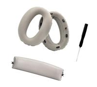KACCDE Ear Cushion Headband Replacement Bundle Compatible for WH-1000XM2 MDR-1000X, Mounting Tab Repair Set Pack Headphone Replacement Ear Pads Headband Cover Oval Cushion Repair Bundle Mounting Tabs