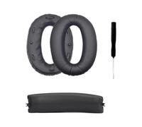 KACCDE Ear Cushion Headband Replacement Bundle Compatible for WH-1000XM2 MDR-1000X, Mounting Tab Repair Set Pack Headphone Replacement Ear Pads Headband Cover Oval Cushion Repair Bundle Mounting Tabs