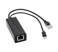 KACCDE Easy to Use USB Splitter, 48V to 5V USB Power Sources IEEE802.3af / at Compliant for Electronic Accessories Power Over Ethernet Adapter