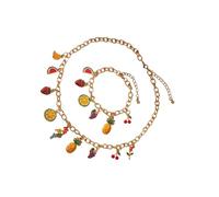 KACCDE Fashion Fruit Pendant Necklace Symbolizing Sweetness And Good Fortunes For Youthful Women Fashion Enthusiasts Fashionable Fruit Accessory Set