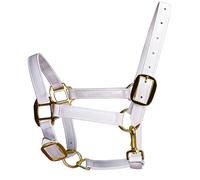 KACCDE Fashionable Golden Alloy Horse Headstall Bridle with Soft Lining Waterproof Materials for Professional Equestrians Use Horsemanship Headstall