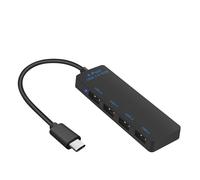 KACCDE Fast Speed Type C To USB3.0 Hubs 4 Port For Efficient Data Transfer And Charging On Various Gadgets