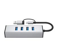KACCDE Fast Speed USB3.0 Splitter With 4 Port And Adapter 10Gbps Data Transfer Wide Compatibility For Electronics