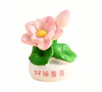 KACCDE Funny Resins Cartoon Wealth Tree Miniature Ornament Desktop Decors Requires Not Watering Fit Any Room Or Workspaces Plant Figurine