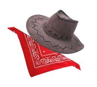 KACCDE Halloween Cow Boy Costume 2Pcs Cosplay Dress Up Parties Stage Performances Western Cow Boy Outfits For Kids Adults