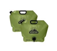 KACCDE High Capacity 8L Folded Water Storage Bag Featuring Faucet Spout Portable for Outdoor Camping and Hiking Use Portable Water Carriers