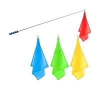 KACCDE Horse Training Flag with Telescopic Handheld Flagpoles Equestrians Training Signals Flag Poles Set for Horse Riding Portable Horseback Riding Gear