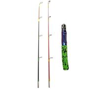 KACCDE Ice Fishing Rod Two Adjustable Sections EVA Handle Stainless Guides for Cold Weather Winter Fishing Rod
